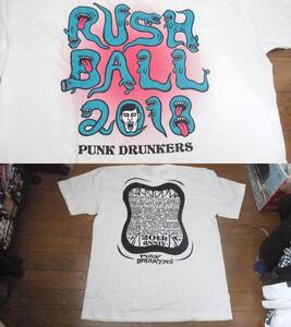 未使用 パンクドランカーズ punkdrunkers モンスターラッシュ 2018 コラボ Tシャツ XL 白 クリーピーナッツ