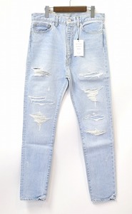 MISTERGENTLEMAN(ミスタージェントルマン) REPAIRED CRUSH DENIM PANTSリペアクラッシュデニムパンツJEANSジーンズused加工Mr.GENTLEMAN