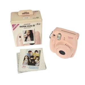 【通電OK】FUJIFILM instax mini 8 ピンク チェキ インスタントカメラ 単三電池使用 エモ画質 コレクション 動作未確認 現状品 C4404