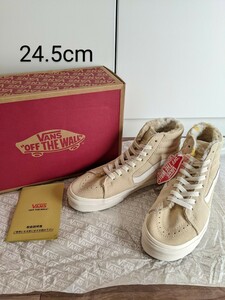 新品 US企画 VANS SK8-HI 未使用 スケハイ ヴァンズ スケート 靴 24.5cm スエード 内ボア