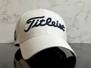 【未使用品】461KB★Titleist タイトリスト ゴルフ キャップ 帽子 上品で高級感のあるホワイトにPRO V1とFJのシリーズロゴ《FREEサイズ》