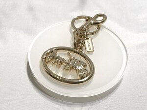 ■【YS-1】 コーチ COACH キーホルダー ■ 馬車 キーリング ■ ゴールド系 全長11cm 横最大5.5cm 【同梱可能商品】■D