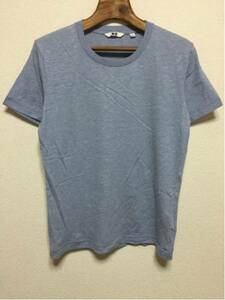 [即決古着]UNIQLO/ユニクロ/Tシャツ/半袖/霜降り/無地/水色/S