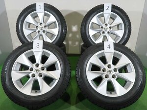 4本 トヨタ 20系 アルファード ヴェルファイア 純正 17インチ 7J +33 5H PCD114.3 スタッドレス DUNLOP ウインターマックス WM01 215/60R17