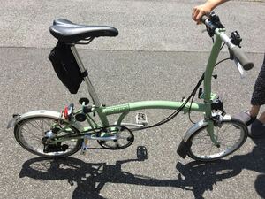 〇X283〇折りたたみ自転車 BROMPTON ブロンプトン S6L セイジグリーン 6段 2012年 直接引取可