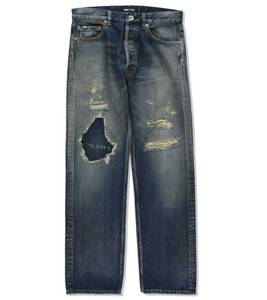 超限定 極少 即発送 正規 WIND AND SEA WDS SD STRAIGHT DENIM PANTS INDIGO XL ウィンダンシー デニム パンツ インディゴ メンズ ジーンズ