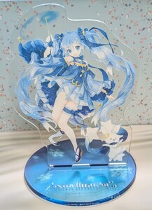 雪ミク2017　ビッグアクリルスタンド　アクスタ　初音ミク　SNOWMIKU