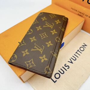 2864【未使用に近い】LOUIS VUITTON ルイヴィトン モノグラム ポルトフォイユ 3カルトクレディ 二つ折り財布 長財布 札入れ M61818/CA0917