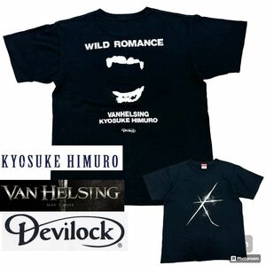 04s■vanhelsing devilock 氷室京介■ムービー Tシャツ M ブラック ヴァンヘルシング デビロック ヴィンテージ オールド バンT バンドTシャ