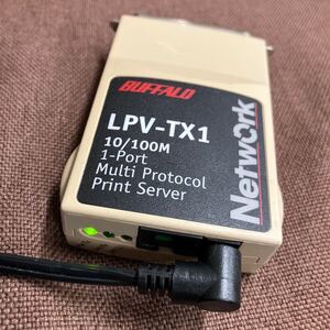 送料無料 BUFFALO プリント サーバー LPV-TX1 現状渡 バッファロー マルチプロトコルプリントサーバー メルコ 画像参照 NC NR