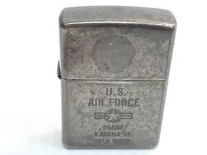 §　B48903　ZIPPO　ジッポー　U.S. AIR FORCE　PACAF KADENA AB 18TH WING　1999年製　※立体プレートなし　中古