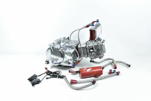 実動 モンキー Z50J 6V 純正改 フルカスタム エンジン Assy ボアアップ オイルクーラー 5速 スペクラ 検/ ゴリラ 武川 スペシャルクラッチ