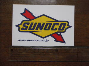 2 SUNOCO スノコステッカー 約127mmX80mm サン石油 ドリフト ゼロヨン 旧車 ハチロク スープラ ソアラ スカイライン シルビア フェアレディ