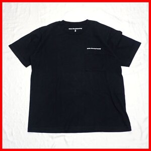 ★White Mountaineering/ホワイトマウンテニアリング 半袖Tシャツ 2/メンズS相当/ブラック/ロゴプリント/コットン100％&1913400031