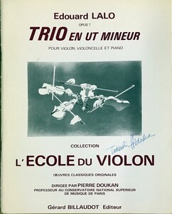 ラロ ピアノ三重奏曲 ハ短調 Op.7 (パート譜セット) 輸入楽譜 LALO Trio pour violon, violoncello et piano en Ut mineur Op.7 洋書