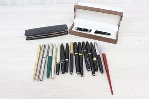 【行董】万年筆 等 まとめ MONTBLANC モンブラン PARKER PLATINUM PILOT 等 ペン先 21K 18K 14K 現状品 筆記用具 文房具 AG000ABY90