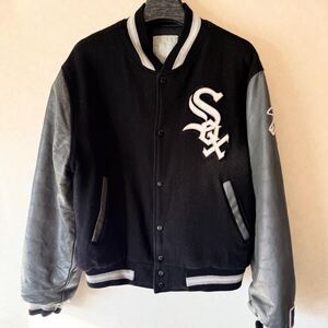 MLB stadium jacket WhiteSox Versity Jacket ホワイトソックス Felco starter 本革 牛革 レザー ウール スタジャン