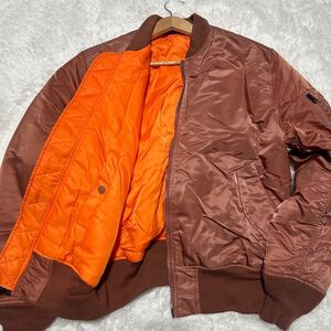 極美品/現行モデル/Mサイズ ALPHA INDUSTRIES フライトジャケット MA-1 ミリタリー リバーシブル アルファインダストリーズ