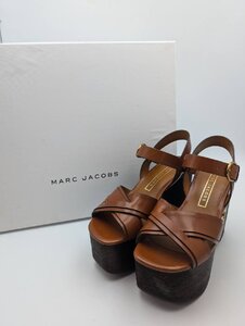 ★□ マークジェイコブス MARC JACOBS サンダル 茶色 レディース 箱付き 美品 サイズ36 JP23ｃｍ