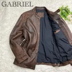 【未使用】GABRIELガブリエル　レザージャケット　ヴィンテージ加工　5XL