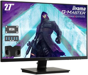 【中古】iiyama ゲーミング モニター ディスプレイ G2730HSU-B1 (27インチ/1ms/フルHD/TN/DisplayPort,HD