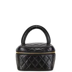 シャネル マトラッセ ココマーク ブラック ラムスキン レディース CHANEL【228-80593】