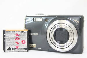 【返品保証】 フジフィルム Fujifilm Finepix F70EXR ブラック 10x バッテリー付き コンパクトデジタルカメラ v8321