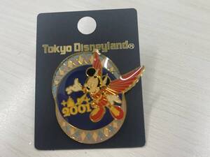 未使用【 東京ディズニーランド ミッキーマウス 2001年 ピンバッジ ピンズ ■ TDL TDR 】