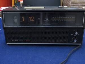 1円～　昭和レトロ SONY DIGITAL デジタル クロック TFM-C400 ラジオ パタパタ 時計 FM/AM