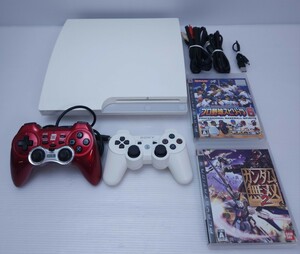 美品/動作品 本体 PS3 プレステ3プレイステーション3 PlayStation3 160GB CECH-3000A LW 2台 ゲーム 2台コントローラセット