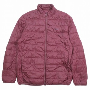 バブアー Barbour FIBRE DOWN ジャケット ジップアップ ペントン キルト オーバージーン アウター ワインレッド サイズXL メンズ