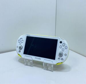 売切り1スタ1円〜簡易動作品SONYソニーPlayStationVita PCH-2000 PSVITA ライムグリーン　ホワイトプレイステーションヴィータ VITA FW3.74