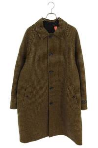 シュプリーム コート 23AW Reversible Houndstooth Overcoat サイズ:XL リバーシブルハウンドトゥースコート 中古 BS55