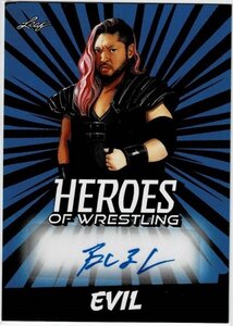 新日本プロレス★EVIL 23 Leaf Heroes of Wrestling 直筆サインカード