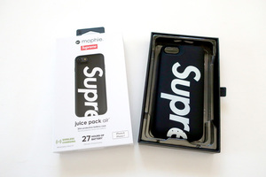 新品未使用品Supreme mophie iPhone 7 8 Juice Pack Airシュプリーム携帯ケースBlack iPhone 7 8 SE対応