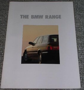 【カタログ】1992年　BMW 総合カタログ 「THE BMW RANGE」