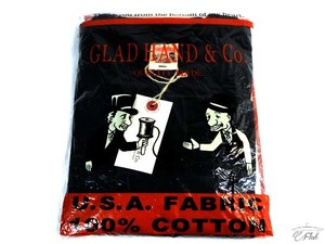 新品 グラッドハンド GLAD HAND 18 クルーネック フライス生地 パックTee　管理004 長袖Ｔシャツ black S