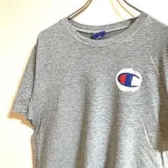 送料無料　チャンピオン　champion Tシャツ　半袖　グレー　メンズ　古着