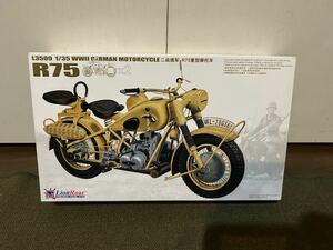 ①【1/35】ライオンロア ドイツ軍 BMW R75 軍用バイク オートバイ 2台セット 未使用品 プラモデル