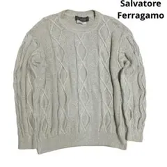 Salvatore Ferragamo L ケーブルニット セーター