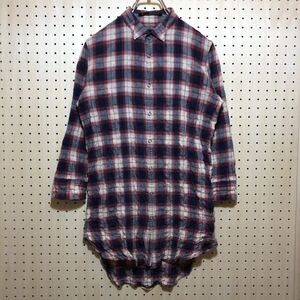 【36】ato Cotton Washer Plaid Shirt アトウ コットン ワッシャー チェック シャツ 日本製 七分丈 T507