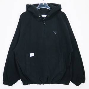 WTAPS ダブルタップス 23AW SEAL/HOODY/POLY.LEAGUE シール フーディー リーグ トップス プルオーバー フリース パーカー ブラック Octz