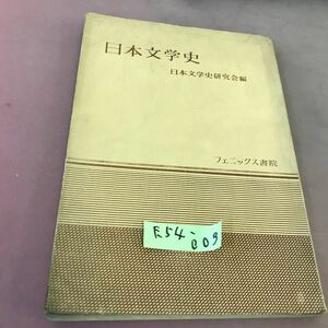 E54-003 日本文学史 フェニックス賞書院 書き込みあり