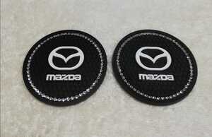 ★MAZDA スワロフスキー コースター ★検） MAZDA3 デミオ ロードスター RX-7 RX-8 CX-3 CX-5 CX-7 プレマシー アテンザ アクセラ JDM USDM