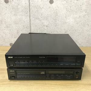 【送料無料】AKAI アカイ CDデッキ CD-M712/ラジオチューナー AT-M712 ジャンク 通電のみ確認 I0529-1