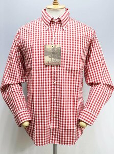 Workers K&T H MFG Co (ワーカーズ) Modified BD Shirt / ボタンダウンシャツ 未使用品 Red Gingham Broad Cloth size 15 /ブロードクロス