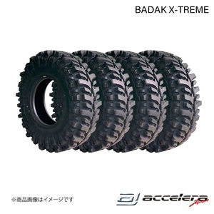 ACCELERA アクセレラ 37×11.50-17 LT 124L BADAK X-TREME オフロードタイヤ 4本 タイヤ単品