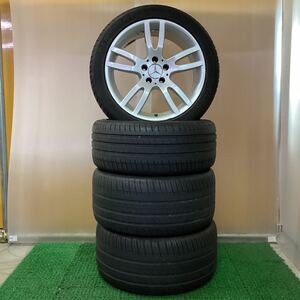 【292】メルセデスベンツ SLクラス用純正アルミホイールセット F:18x8.5+35,R:18x9.5+40 112-5H中古品4本