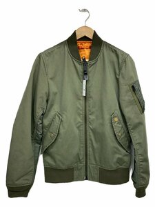 ALPHA INDUSTRIES◆MA-1フライトジャケット/M/コットン/カーキ/ta1013-8049