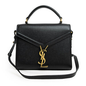 （未使用保管品）イヴ サンローラン YVES SAINT LAURENT カサンドラ 2WAY ショルダー ハンドバッグ カーフスキン レザー ブラック 623930